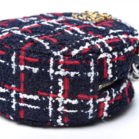 CHANEL 19 Round Clutch on chain tweed - Picture 5 of 16